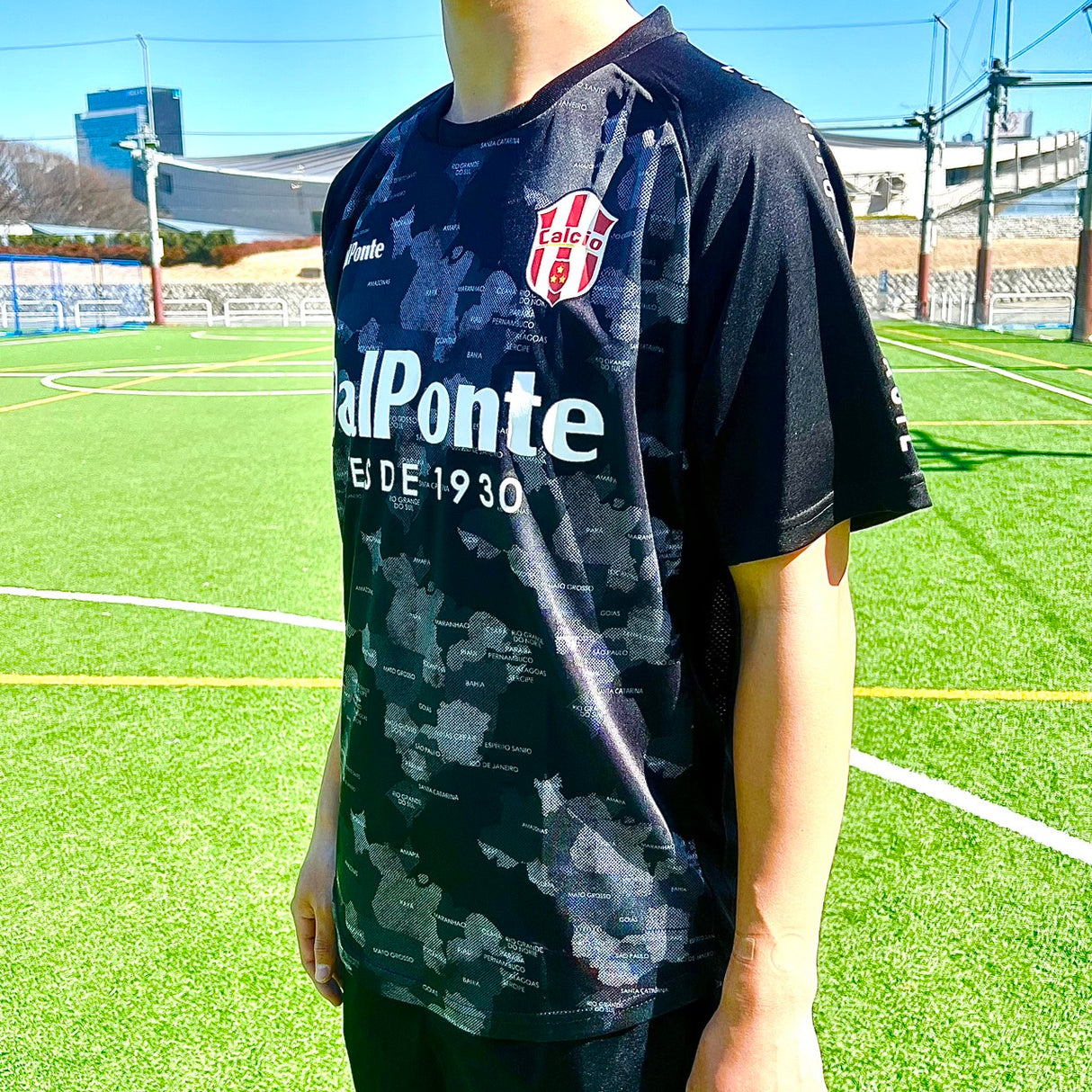 【限定100着！】【Calcio×Dalponteコラボ】プラクティスシャツBLACK/WHITE