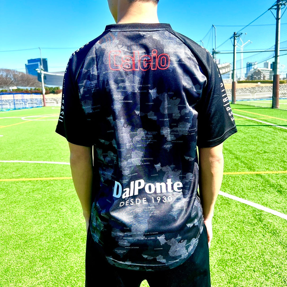 【限定100着！】【Calcio×Dalponteコラボ】プラクティスシャツBLACK/WHITE