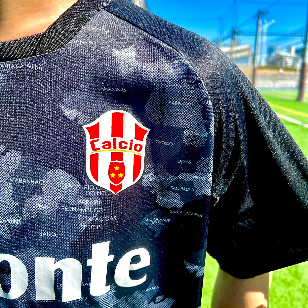 【限定100着！】【Calcio×Dalponteコラボ】プラクティスシャツBLACK/WHITE