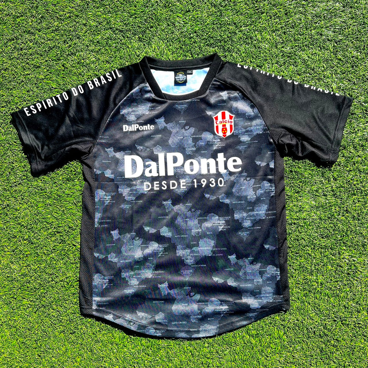 【限定100着！】【Calcio×Dalponteコラボ】プラクティスシャツBLACK/WHITE