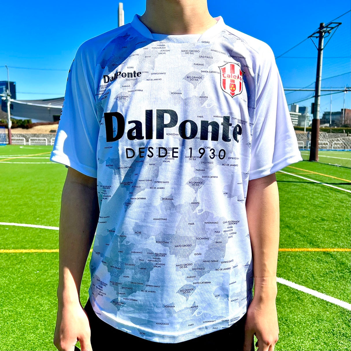 【限定100着！】【Calcio×Dalponteコラボ】プラクティスシャツBLACK/WHITE